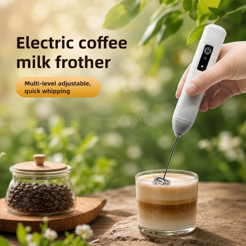 Portable Blender Usb Rechargeable - Draagbare elektrische melkopschuimer, handmixer, USB-minikoffiezetapparaat, garde,