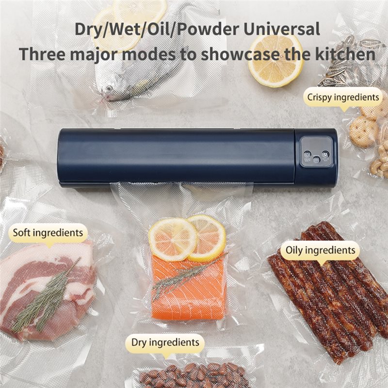Food Vacuum Sealer Machine - DT15 Draagbare Vacuümsealmachine, Oplaadbare Draadloze Voedselsealmachine