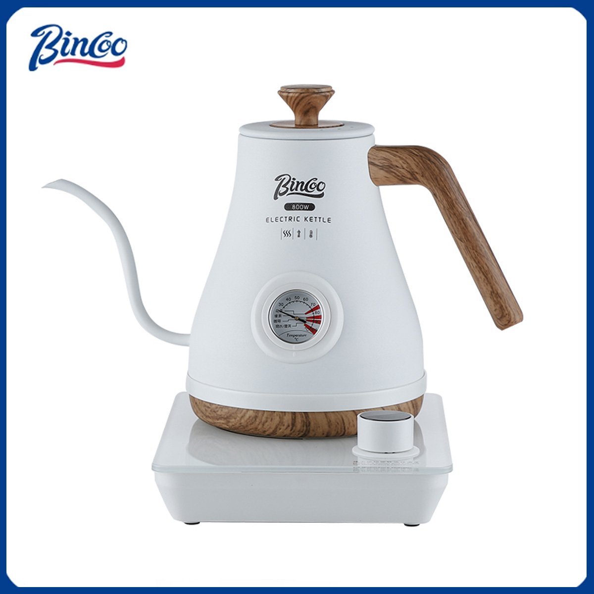Electric Kettle Temperature Control - Bincoo Handgebrouwen Koffiepot Intelligente Temperatuurregeling Elektrische