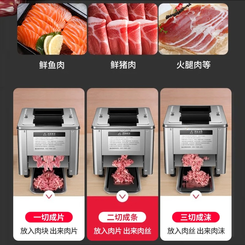 Automatic Meat Slicer Home - Elektrische vleessnijmachine Commerciële huishoudelijke molen Automatische