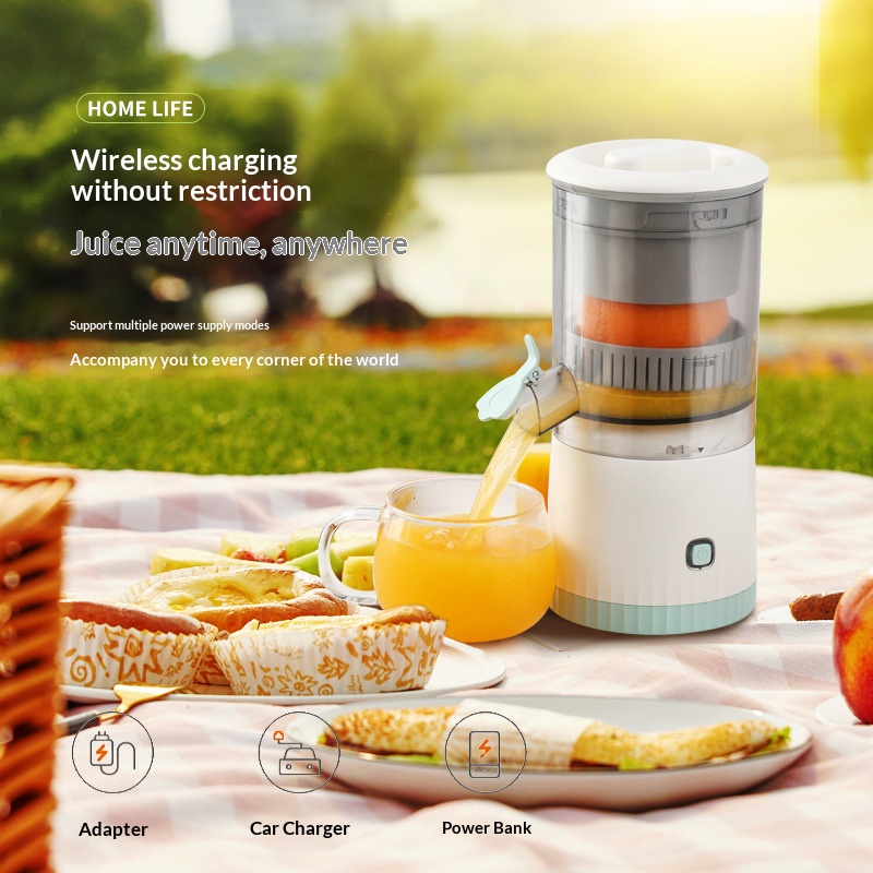 Electric Slow Juicer Cold Press - Draagbare draadloze elektrische sapcentrifuge USB oplaadbare
