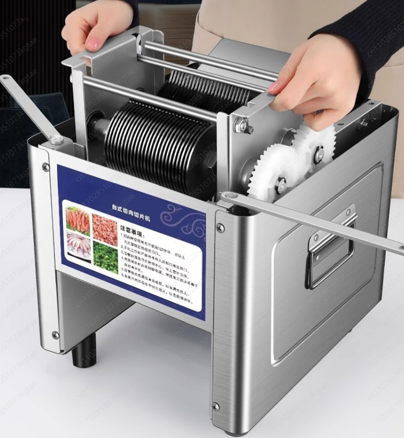 Automatic Meat Slicer Home - 220V elektrische vleessnijmachine Commerciële thuis vleesmolen