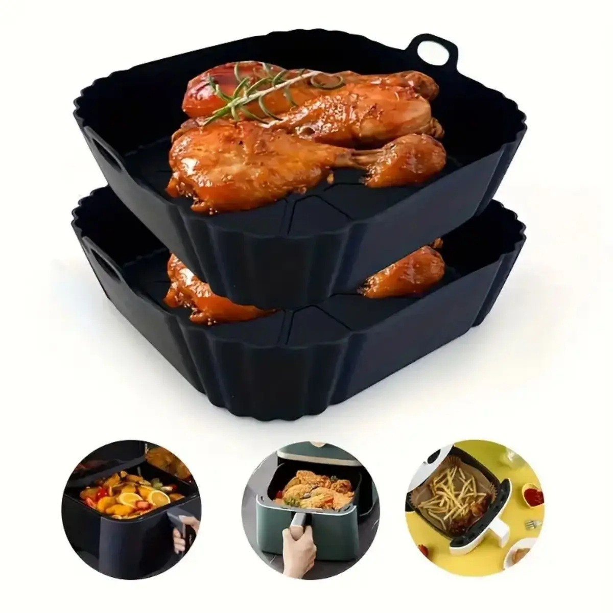 Herbruikbare siliconen pot voo - Air Fryer Silicone Pot Liner recensie en prijs