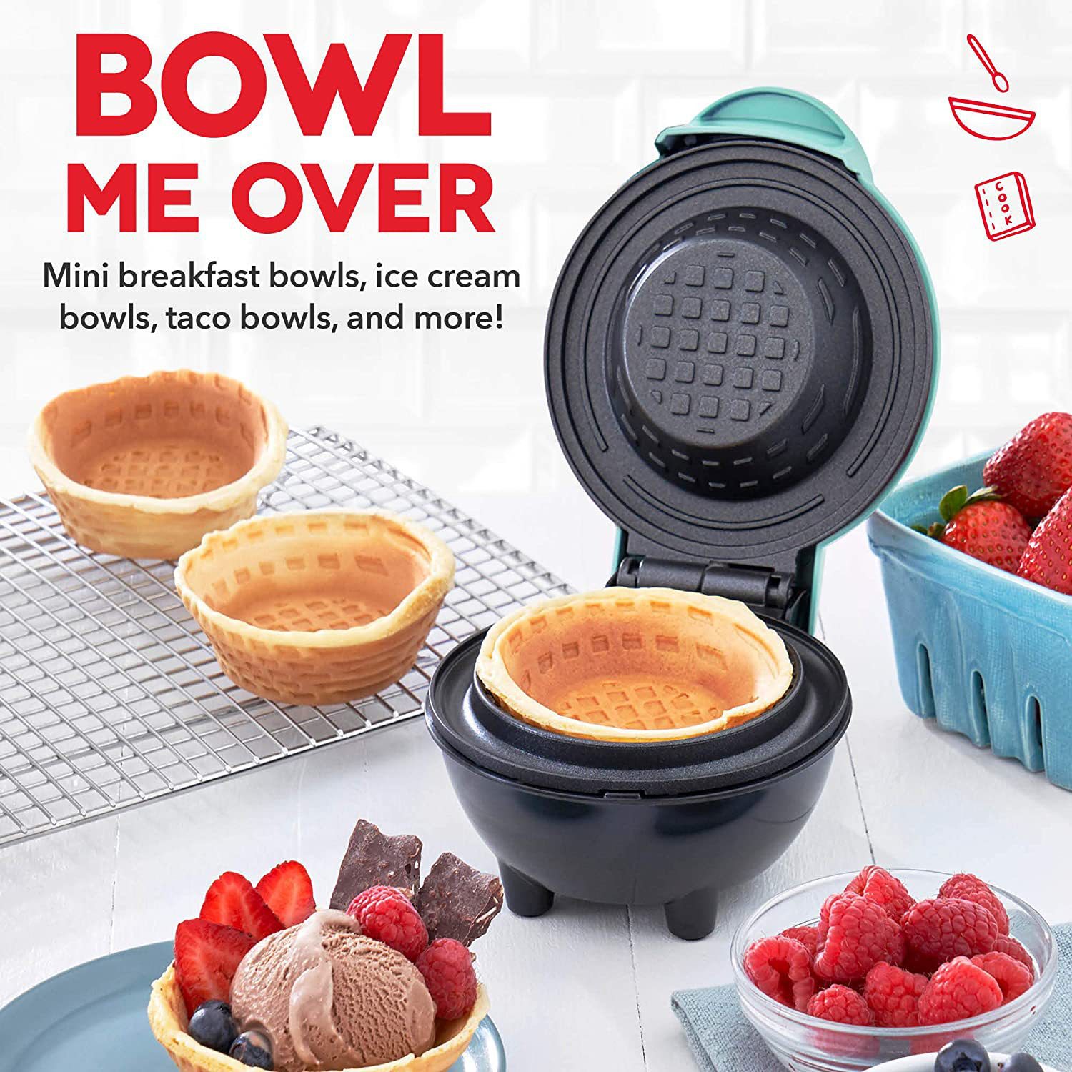 Mini Wafelkom Maker Elektrisch - Mini Waffle Maker Machine recensie en prijs