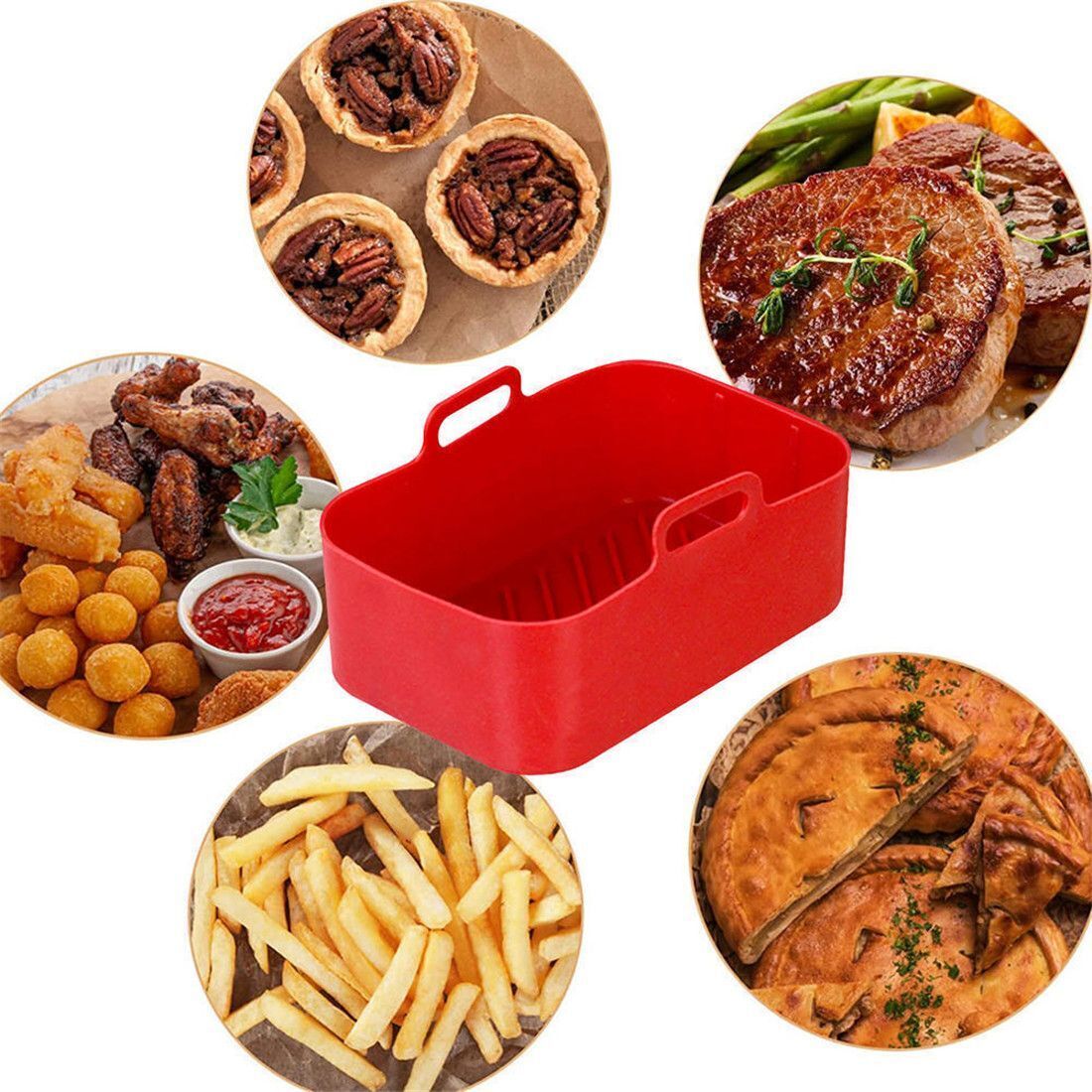 Airfryer Accessoires Lucht Fri - Air Fryer Silicone Pot Liner recensie en prijs