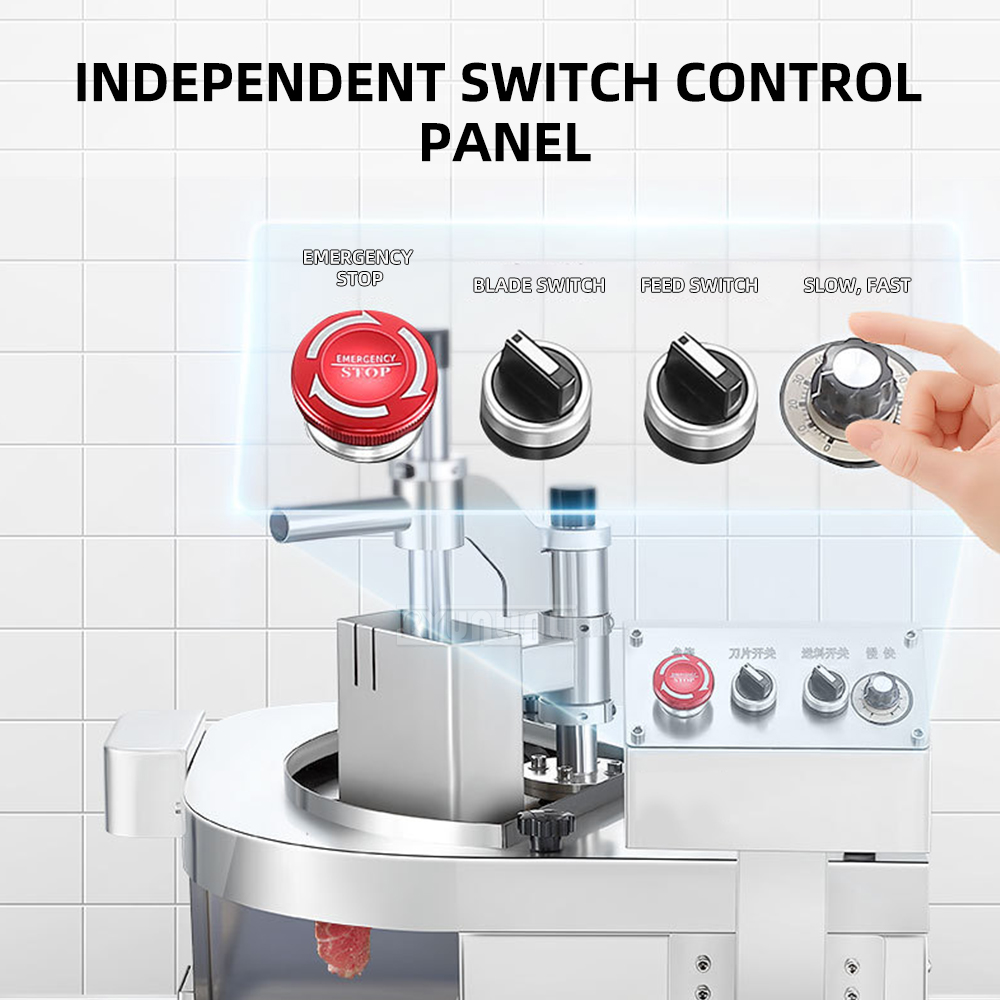 RC-QR-250T Vlees snijmachine v - Automatic Meat Slicer Home recensie en prijs