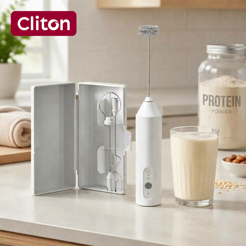 Witte multifunctionele elektri - Electric Milk Frother Handheld recensie en prijs