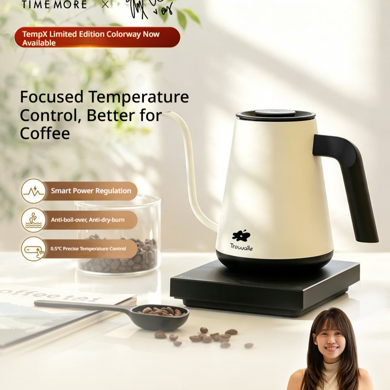 Timemore Fish Pro X Elektrisch - Electric Kettle Temperature Control recensie en prijs