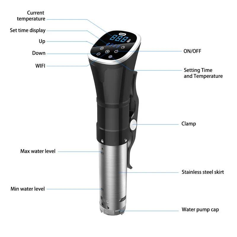 IPX7 waterdichte sous-vide koo - Digital Sous Vide Precision Cooker recensie en prijs