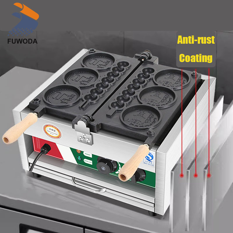 4-gaats 110V/220V non-stick ro - Mini Waffle Maker Machine recensie en prijs